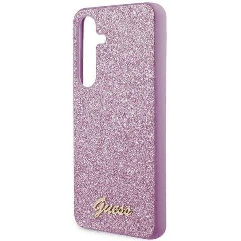 GUESS futerał do SAMSUNG S24 GUHCS24SHGGSHU (Glitter Script) fioletowy