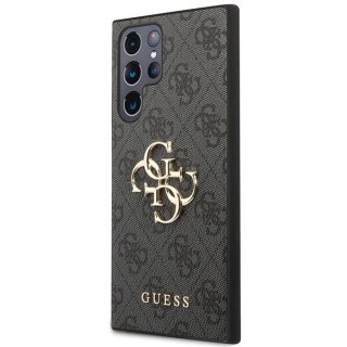 GUESS futerał do SAMSUNG S24 Ultra GUHCS24L4GMGGR (Leather 4G Metal Logo) czarny