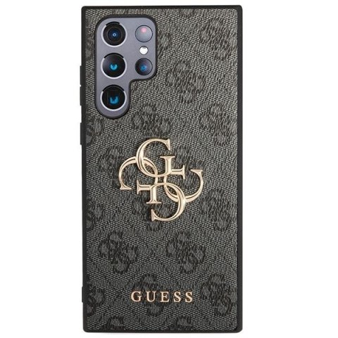GUESS futerał do SAMSUNG S24 Ultra GUHCS24L4GMGGR (Leather 4G Metal Logo) czarny