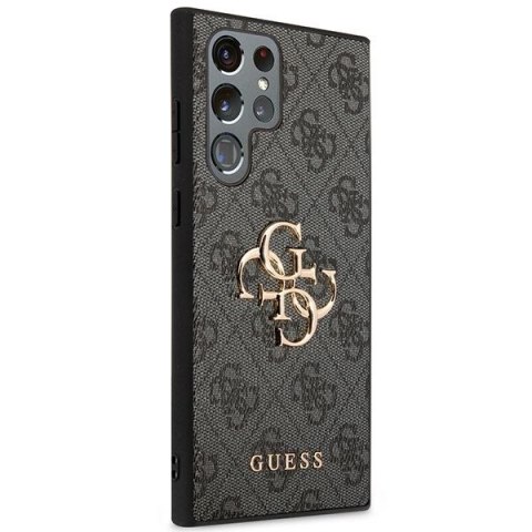 GUESS futerał do SAMSUNG S24 Ultra GUHCS24L4GMGGR (Leather 4G Metal Logo) czarny