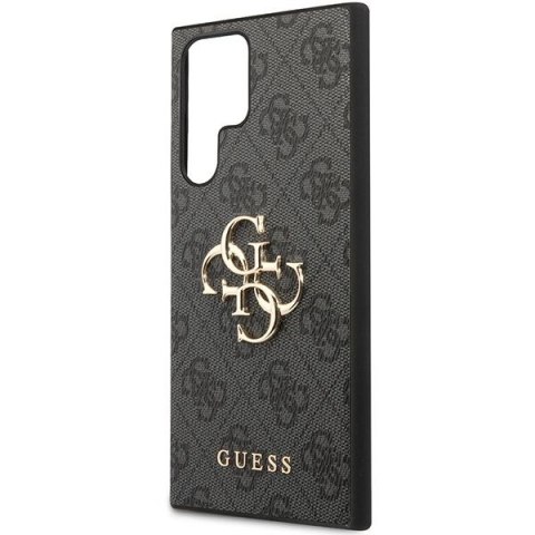 GUESS futerał do SAMSUNG S24 Ultra GUHCS24L4GMGGR (Leather 4G Metal Logo) czarny