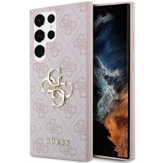 GUESS futerał do SAMSUNG S24 Ultra GUHCS24L4GMGPI (Leather 4G Metal Logo) różowy