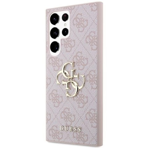 GUESS futerał do SAMSUNG S24 Ultra GUHCS24L4GMGPI (Leather 4G Metal Logo) różowy