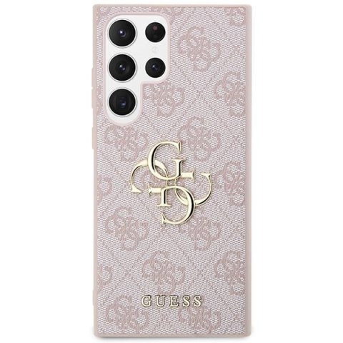 GUESS futerał do SAMSUNG S24 Ultra GUHCS24L4GMGPI (Leather 4G Metal Logo) różowy