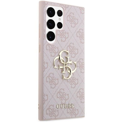 GUESS futerał do SAMSUNG S24 Ultra GUHCS24L4GMGPI (Leather 4G Metal Logo) różowy