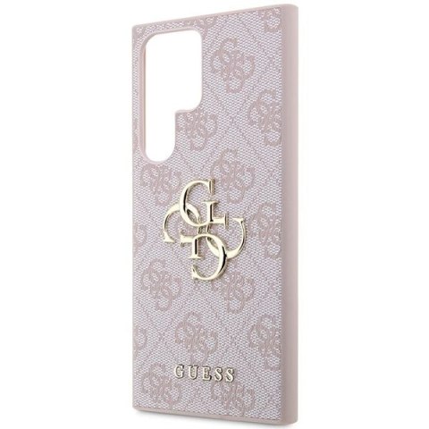 GUESS futerał do SAMSUNG S24 Ultra GUHCS24L4GMGPI (Leather 4G Metal Logo) różowy