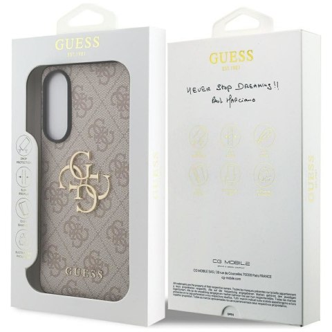 GUESS futerał do SAMSUNG S25 Edge GUHCS25E4GMGPI (4G PU Big Logo) różowy