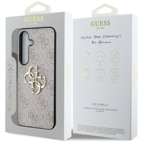 GUESS futerał do SAMSUNG S25 GUHCS25S4GMGPI (4G PU Big Logo) różowy
