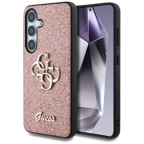 GUESS futerał do SAMSUNG S25 GUHCS25SHG4SGP (Fixed Glitter Big 4G) różowy