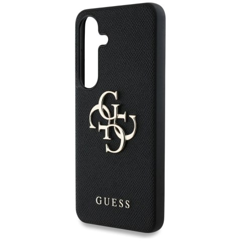GUESS futerał do SAMSUNG S25 GUHCS25SPGT4MBK (PU Grained Big 4G and Classic Logo) czarny