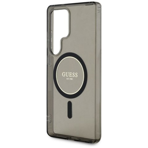 GUESS futerał do SAMSUNG S25 Ultra GUHMS25LHFGEREK (Magnetic IML Glitter Circle) czarny