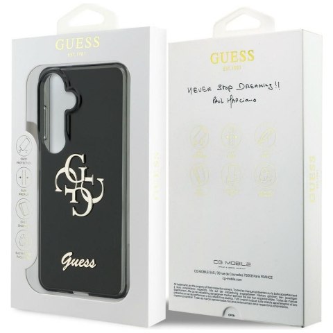 GUESS futerał do SAMSUNG S26 GUHCS26S5HC4MLSK (IML Big Metal 4G and Script) czarny