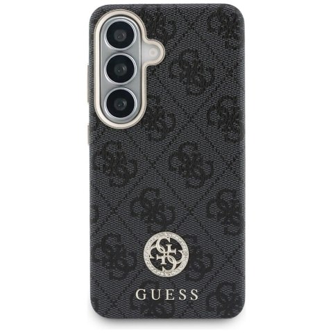 GUESS futerał do SAMSUNG S26 GUHMS26SP4GRMDEK (4G Rhinestone Round Logo MagSafe) czarny