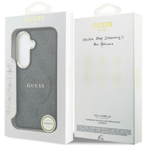 GUESS futerał do SAMSUNG S26 GUHMS26SP4MSEGCK (4G Embossed Ring MagSafe) czarny