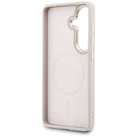GUESS futerał do SAMSUNG S26 Plus GUHMS26MP4MSEGCP (4G Embossed Ring MagSafe) różowy