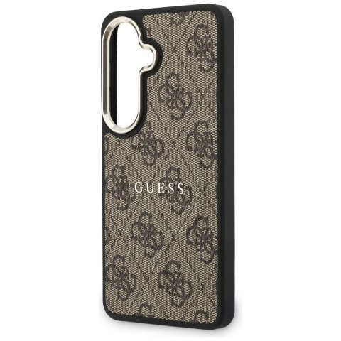 GUESS futerał do SAMSUNG S26 Plus GUHMS26MP4MSEGCW (4G Embossed Ring MagSafe) brązowy
