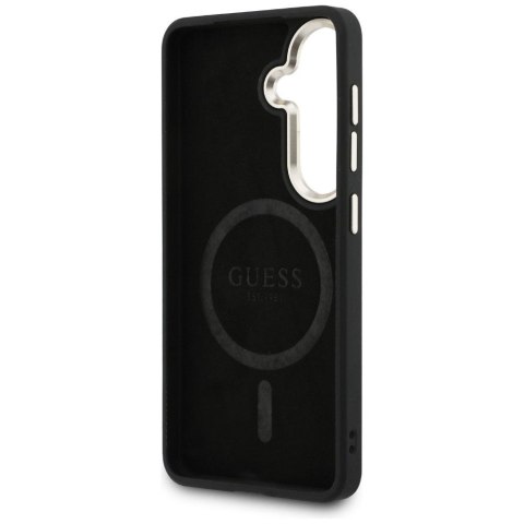GUESS futerał do SAMSUNG S26 Plus GUHMS26MP4MSEGCW (4G Embossed Ring MagSafe) brązowy