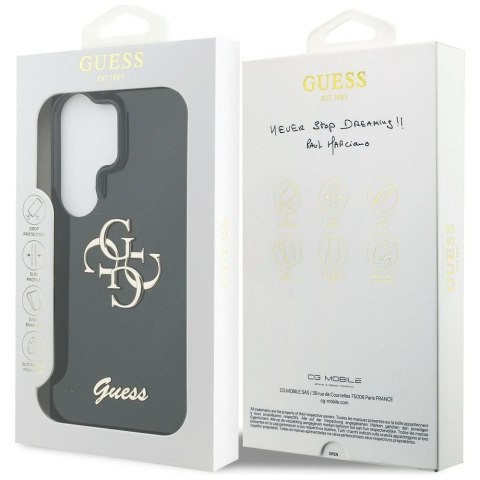GUESS futerał do SAMSUNG S26 Ultra GUHMS26LHGTMLCGK (IML Big Metal 4G and Script) czarny