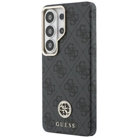 GUESS futerał do SAMSUNG S26 Ultra GUHMS26LP4GRMDEK (4G Rhinestone Round Logo MagSafe) czarny