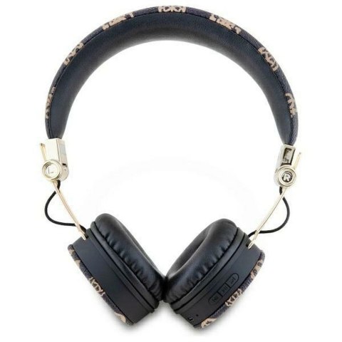 GUESS słuchawki bezprzewodowe bluetooth nagłowne ENC GUBH70EPOSMK (PU 4G Peony Script Round Shape) czarne