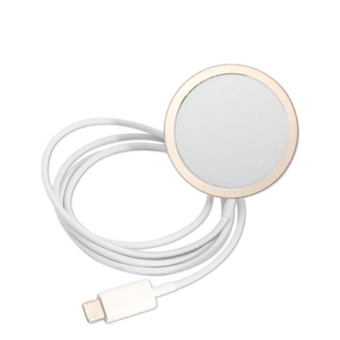 GUESS zestaw do IPHONE 14 Pro kompatybilny z MagSafe GUBPP14LH4EACSB (Bundle Pack / Case + Charger / 4G) złoty niebieski