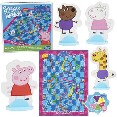 Hasbro Gra planszowa Drabiny i węże Świnka Peppa i postaci z bajki GR0672