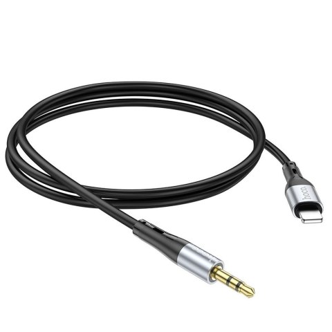 Kabel AUX Jack 3,5 mm do Lightning Hoco 1 m UPA22 czarny