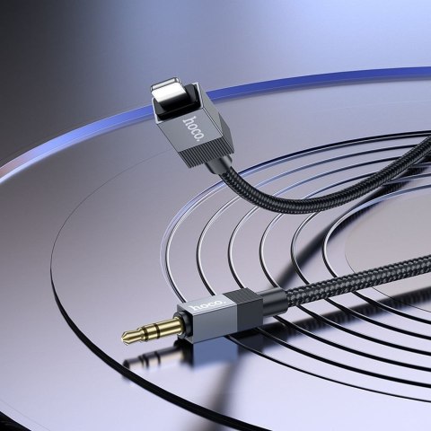 Kabel AUX Jack 3,5 mm (męski) do Lightning (męski) Hoco 1 m UPA32A czarny