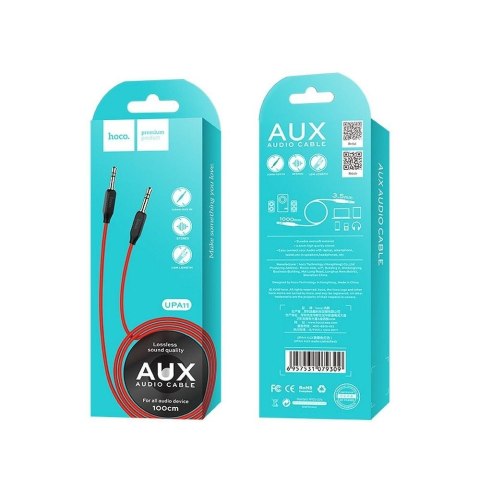 Kabel AUX Jack 3,5mm do Jack 3,5 mm Hoco UPA11 czarny