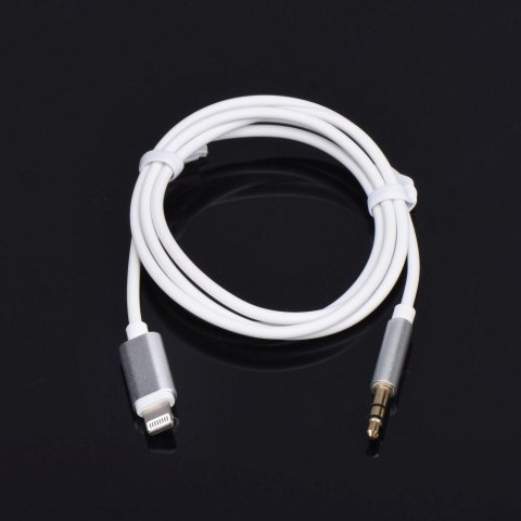 Kabel AUX Lightning (męski) do Jack 3,5 mm (męski) biały