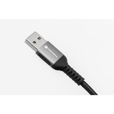 Kabel USB A do Lightning Forcell F-Energy 2,4A 12W Cafule 1,2 m C257 czarny