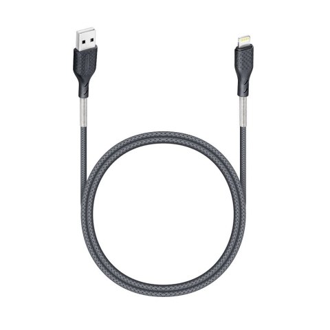 Kabel USB A do Lightning Forcell F-Energy 2,4A 12W Carbon 1 m CB-01A czarny