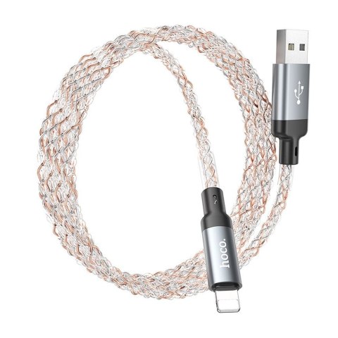 Kabel USB A do Lightning Hoco 2,4A 1 m U112 szary