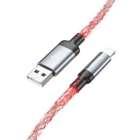 Kabel USB A do Lightning Hoco 2,4A 1 m U112 szary