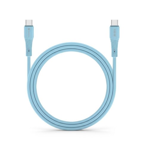 Kabel USB A do Micro USB Forcell F-Energy QC3.0 2,4A 18W Silicone 1 m C341 niebieski