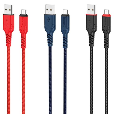 Kabel USB A do Micro USB Hoco 2,4A 3 m X59 czarny
