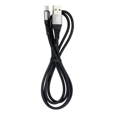 Kabel USB A do USB C Blue Star 3A 20W PD QC4.0 z oplotem 1,2 m TFK-DC-003 czarny