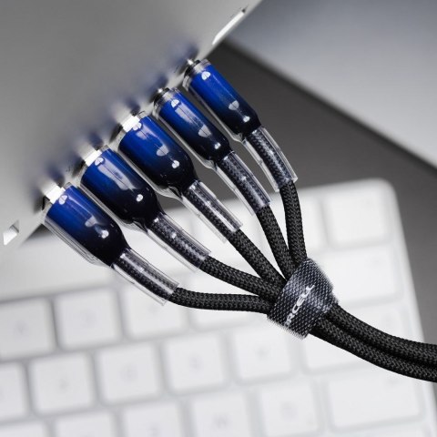 Kabel USB A do USB C Forcell F-Energy QC4.0 3A 66W Gradient 1 m C352 czarny