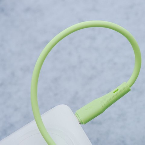 Kabel USB A do USB C Forcell F-Energy QC4.0 3A 66W Silicone 1 m C342 zielony