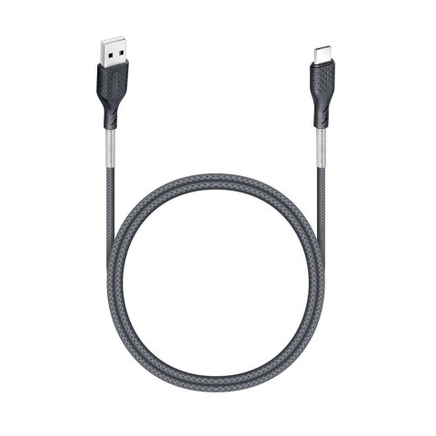 Kabel USB A do USB C Forcell F-Energy QC4.0 5A 60W Carbon 1 m CB-02A czarny