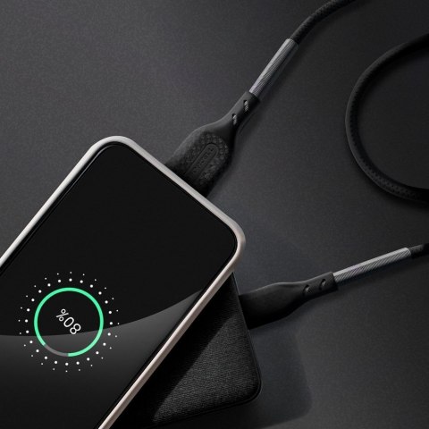 Kabel USB A do USB C Forcell F-Energy QC4.0 5A 60W Carbon 1 m CB-02A czarny