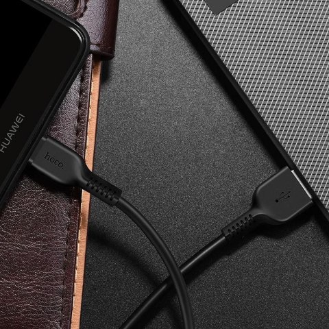 Kabel USB A do USB C Hoco 1 m X13 czarny