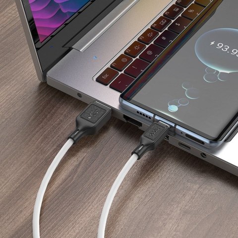 Kabel USB A do USB C Hoco 3A 1 m X90 biały