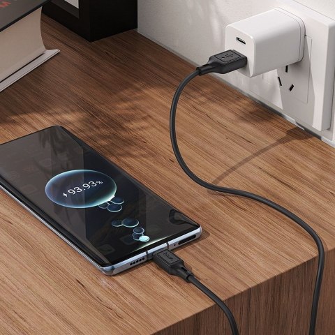 Kabel USB A do USB C Hoco 3A 1 m X90 czarny