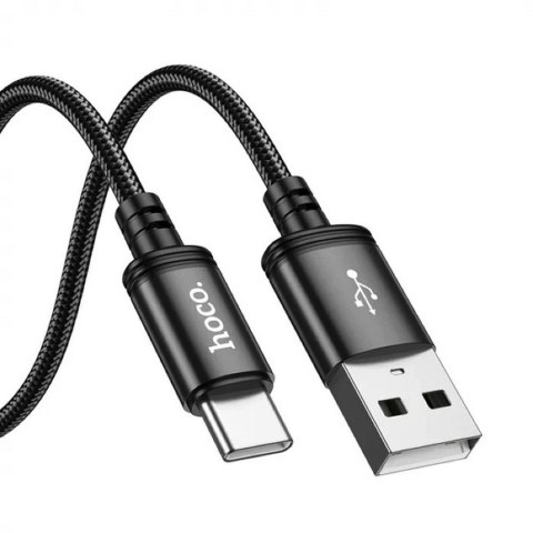Kabel USB A do USB C Hoco 3A 3 m X91 czarny