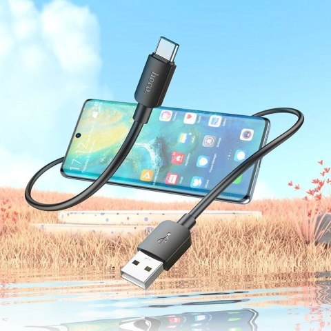 Kabel USB A do USB C Hoco PD 2,4A 27W 1 m X96 czarny
