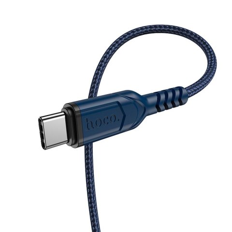 Kabel USB A do USB C Hoco QC 3A 1 m X59 niebieski