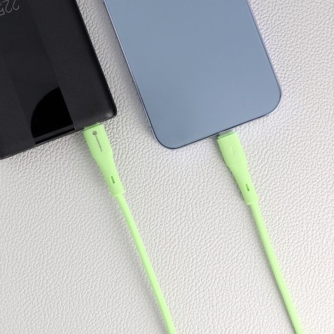 Kabel USB C do Lightning Forcell F-Energy PD 3A 27W Silicone 1 m C346 zielony