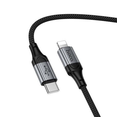 Kabel USB C do Lightning Hoco PD 2,4A 1,5 m X121 czarny