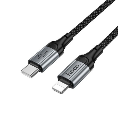 Kabel USB C do Lightning Hoco PD 2,4A 1,5 m X121 czarny